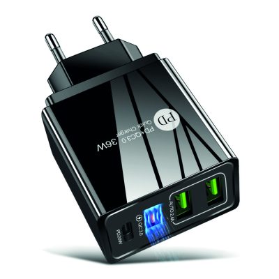 QUICK CHARGER PD+QC3.0 36W BLACK