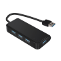 USB 3.0 Type-A to 4*USB3.0 HUB - ABS Cable length:15CM