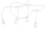 WHITE OUTDOOR STRING LIGHT 10PCS/E27 IP65 6M SUSPENDED SOCKETS