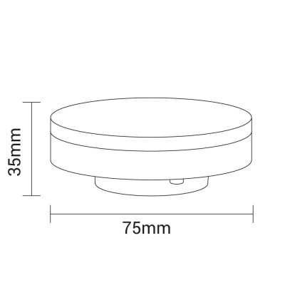 LED GX53 7W 560LM Ra>80 180° AC175-265V 4500K